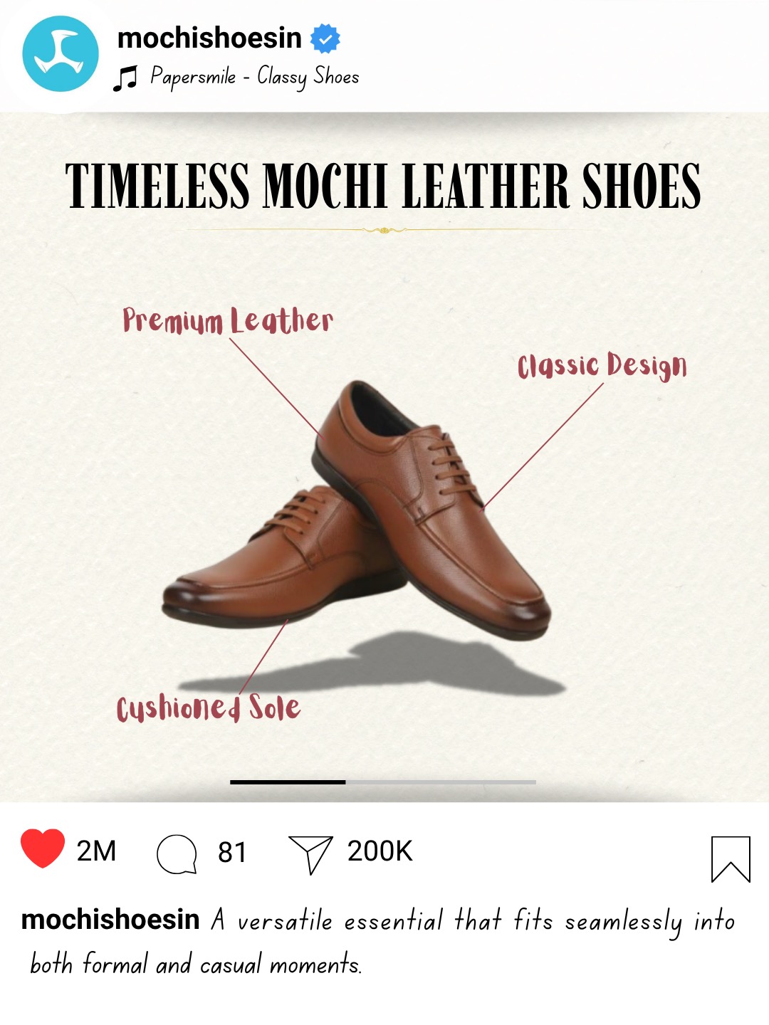 Mochi Shoes - Instagram product post
